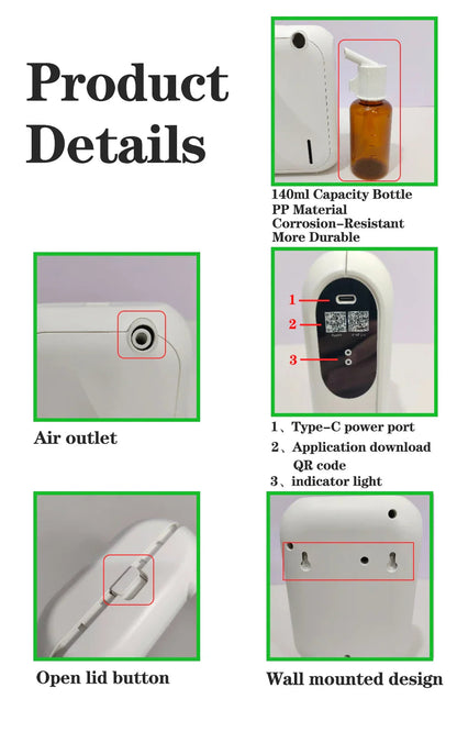 140ML Aroma Diffuser for Home & Hotel Spaces Teh-tunn Store Store