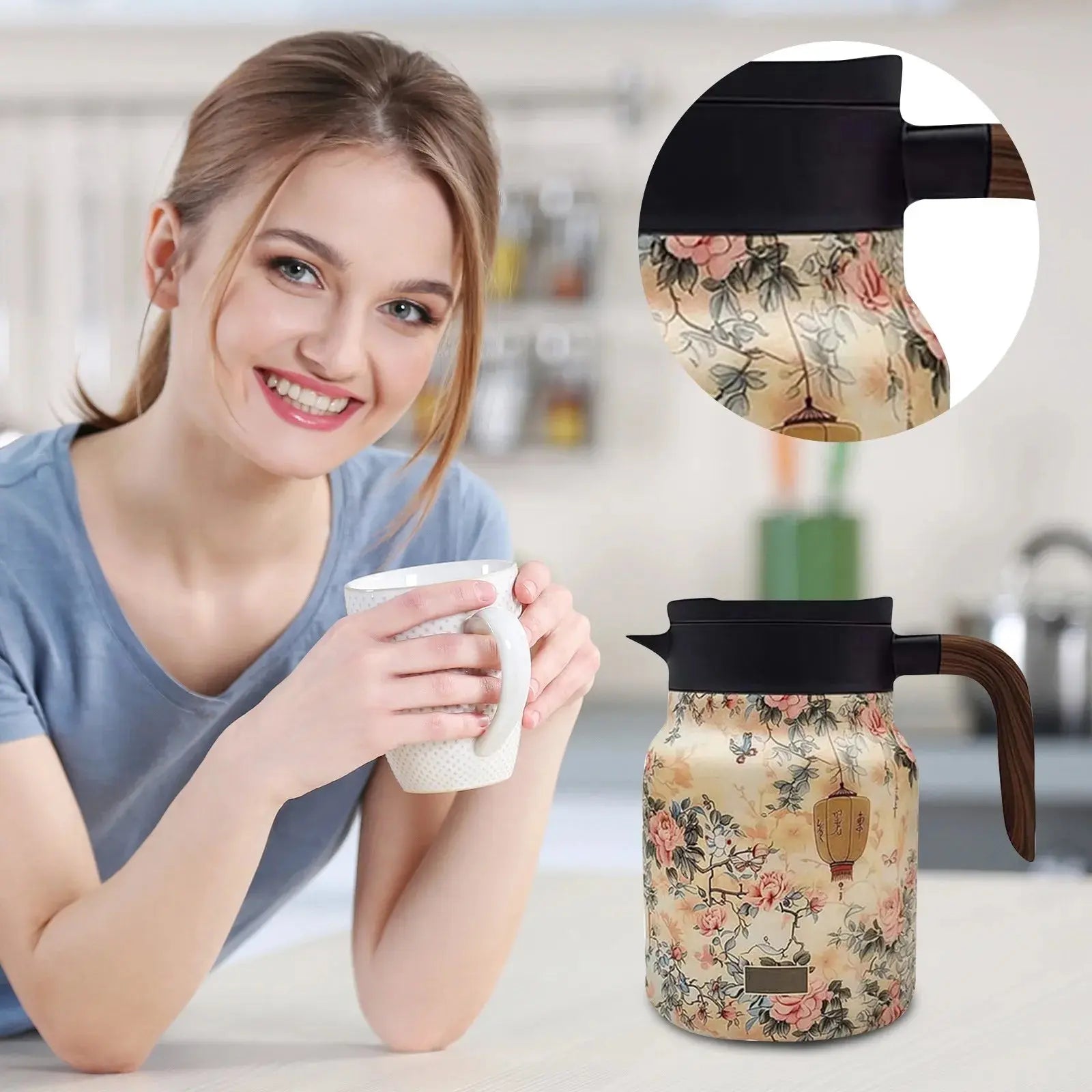 FloraBrew – Elegant Tea Thermos with Infuser! Shop1102989480 Store