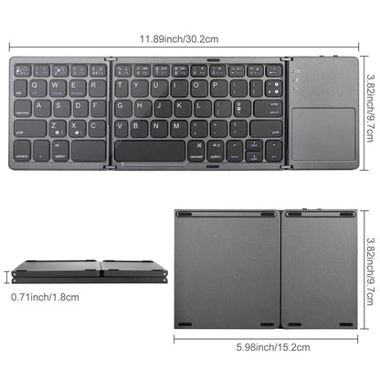 Russia/Spain Rechargerable Bluetooth Wireless Keyboard Foldable with