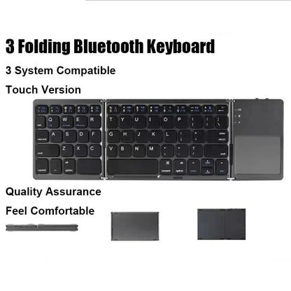 Wireless Folding Bluetooth Keyboard Ton-Top Store