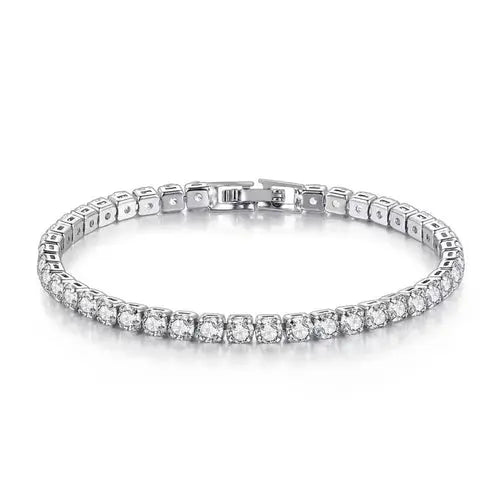 Lihong S925 Sterling Silver Bracelet Zirconia Tennis Ball Women