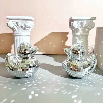 Disco Duck Bedroom Decoration Handmade Mirror Disco Ball Duck Shape AliExpress