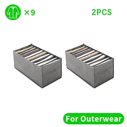 Organizador de ropa para armarios, pantalones, vaqueros, caja de almacenamiento, organizador de armario