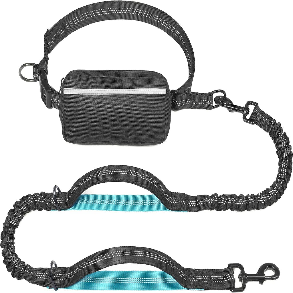 Walk Free: Correa para perros manos libres con bolsillo con cremallera