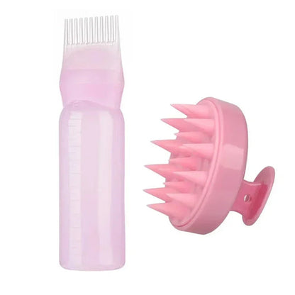 Silicone Shampoo Brush Head Scalp Massage Comb Hair Dye Tint Oil AliExpress