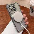Glitter Diamond Transparent Case For iPhone 16 Series Yaolanhu Store