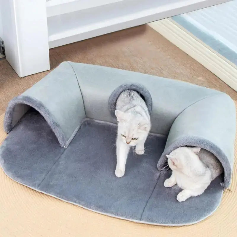 PurrPlay Tunnel Bed – Hide, Play & Nap in One! AIHOME Direct Store