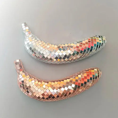 Disco Banana Apple Art Home Decoration Mirror Reflective Disco Decor AliExpress