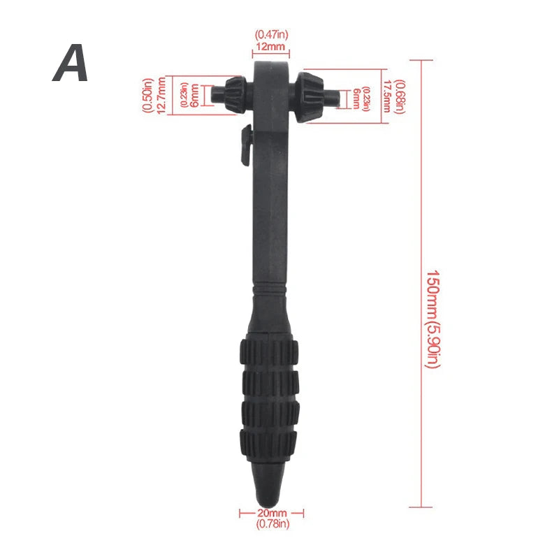Drill Smart: 3-in-1 Chuck Ratchet Spanner