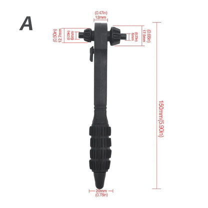 Drill Smart: 3-in-1 Chuck Ratchet Spanner