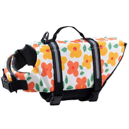 Dog Inflatable Swimsuit Easy to Carry Pet Life Jacket with Pump, Size: Chocolate Chronos