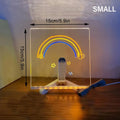LED light up acrylic message board Erasable USB Children's Drawing AliExpress