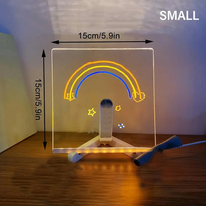 LED light up acrylic message board Erasable USB Children's Drawing AliExpress