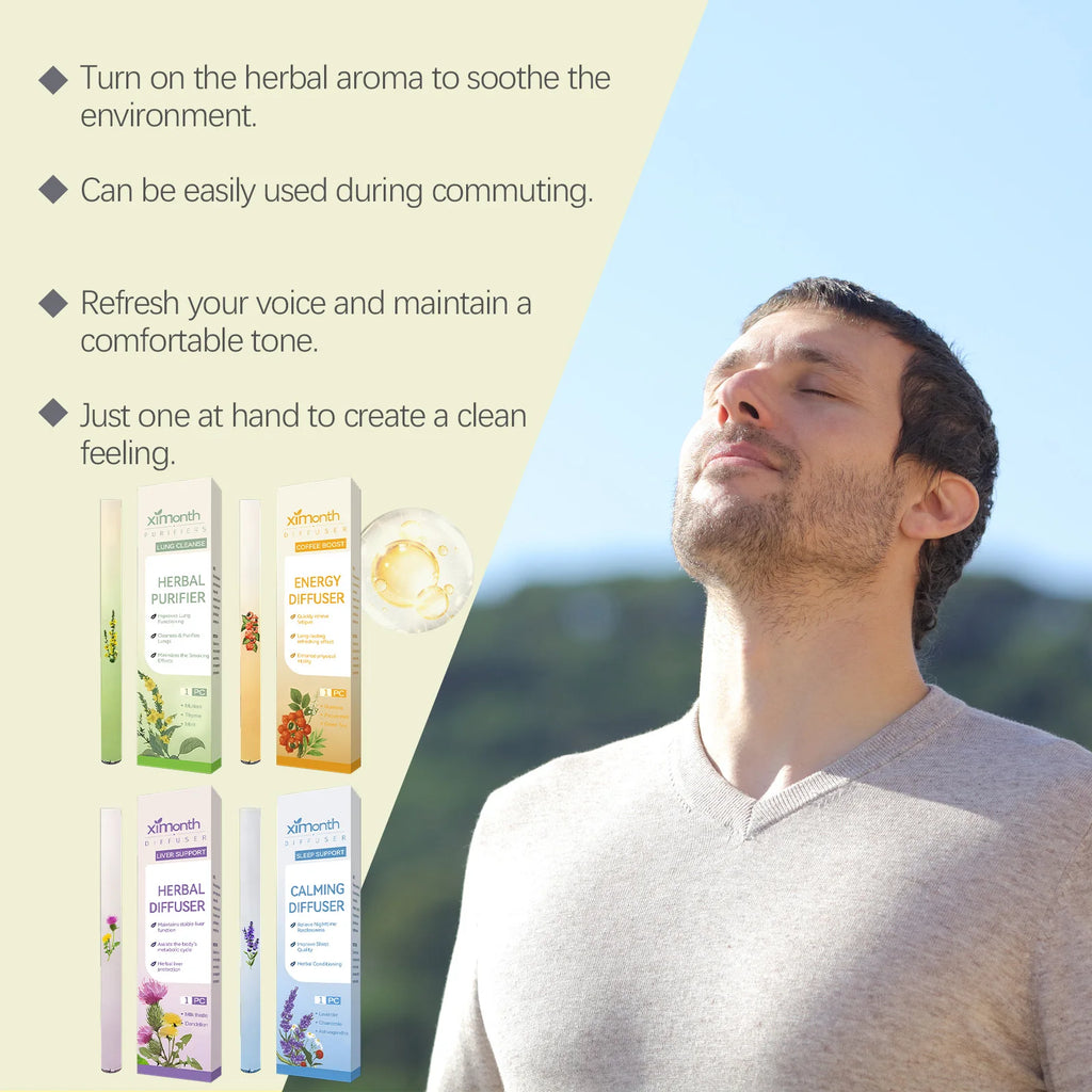 ZenBreathe™ – Pluma Difusora Nasal Herbal para una Respiración Fácil 🌸
