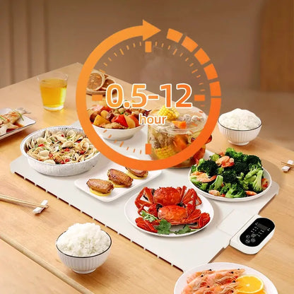 Electric Warming Tray Food Warmer Mat Foldable Warming Pad for Food