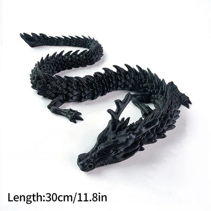 FlexiCrystal Dragon: 3D-Printed Magic in Motion Creatinglife Store