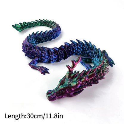 FlexiCrystal Dragon: 3D-Printed Magic in Motion Creatinglife Store