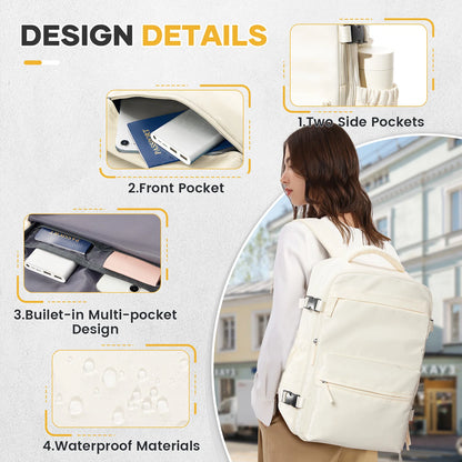 Ryanair Backpack Travel Cabin Airplane 40x20x25, Air Vacuum compression Backpack, Women Men Backpack Business Laptop Bag Handbag