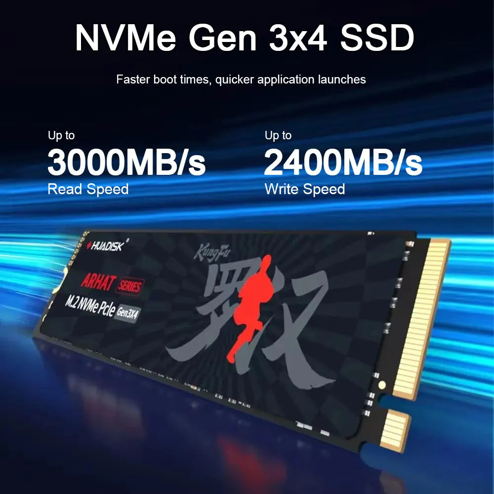 HUADISK M.2 NVMe PCIe SSD 128GB 256GB 512GB Hard Disk M2 NVMe 2280 1TB 2TB Internal Solid State Drive For Laptop Desktop SSD storage Store