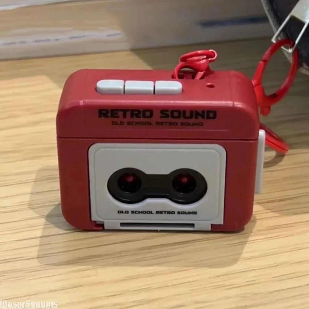 Mini Retro Tape Recorder Keychain – Vintage Vibes on the Go! 74SS0 Home Store Store
