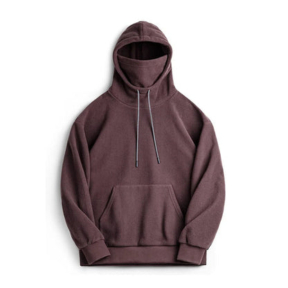 Maden Casual Polar Fleece Hooded Sweatshirt Solid Color Windproof AliExpress