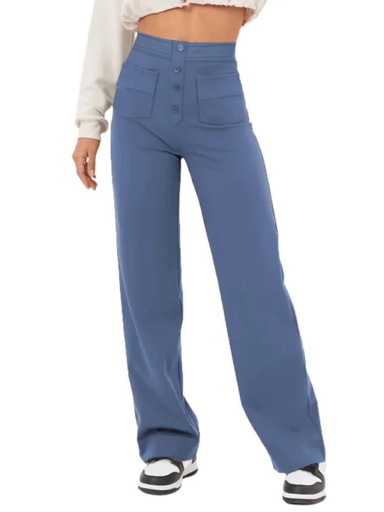 FlexCurve™ High-Waist Pants ✨ — Stretchy Comfort, Slim Fit