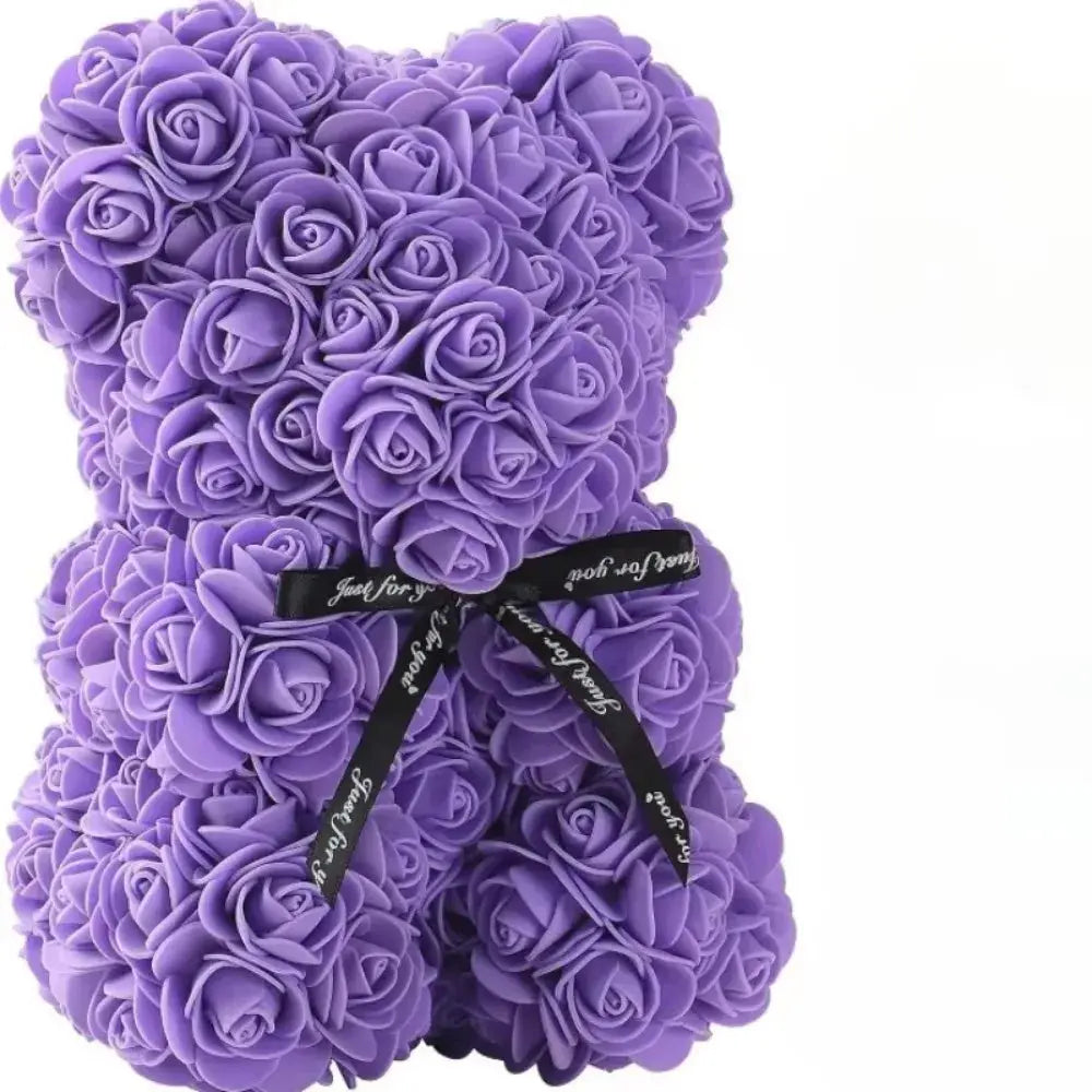 Artificial Flower Eternal Rose Teddy Bear for Mom Mother's Day