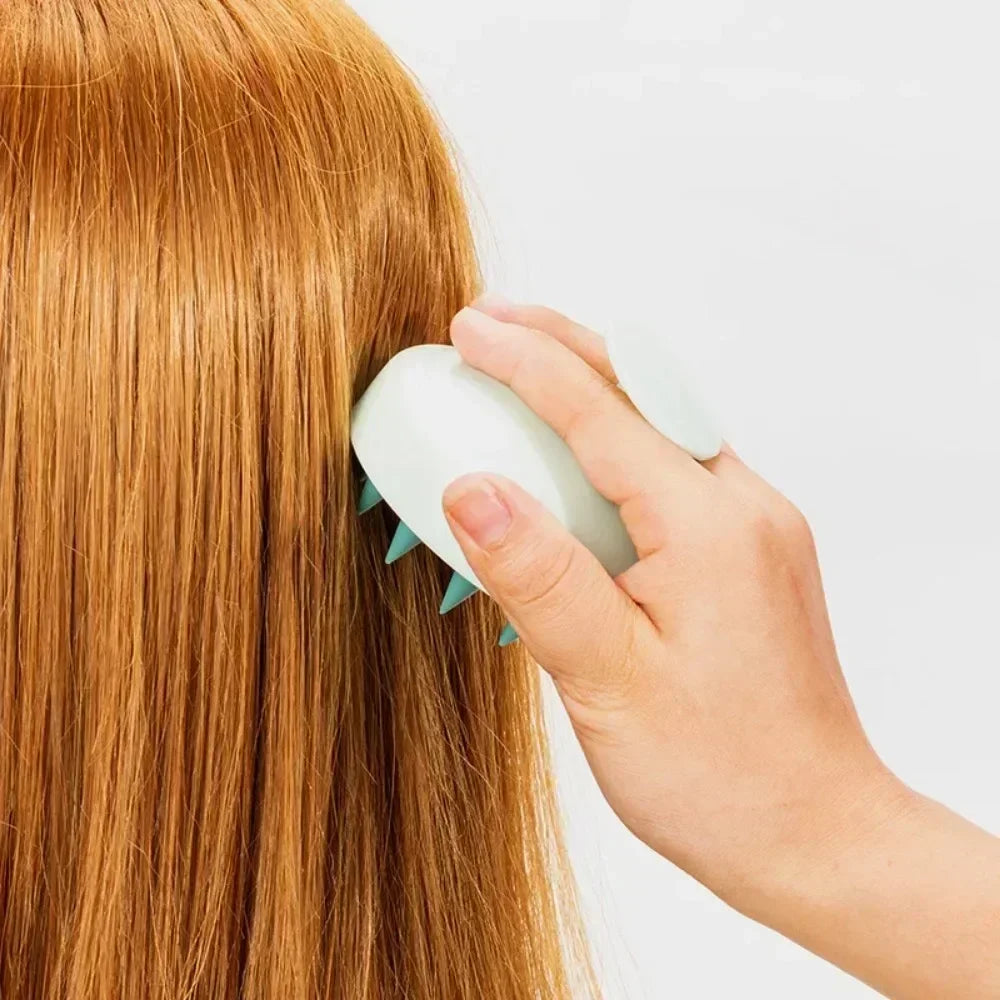 1pc Silicone Shampoo Brush Head Scalp Massage Comb Hair Washing Combs AliExpress
