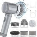 6 in 1 Electric Spin Scrubber,Bathroom Cleaning Brush Power Scrubber
