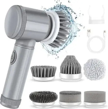 6 in 1 Electric Spin Scrubber,Bathroom Cleaning Brush Power Scrubber