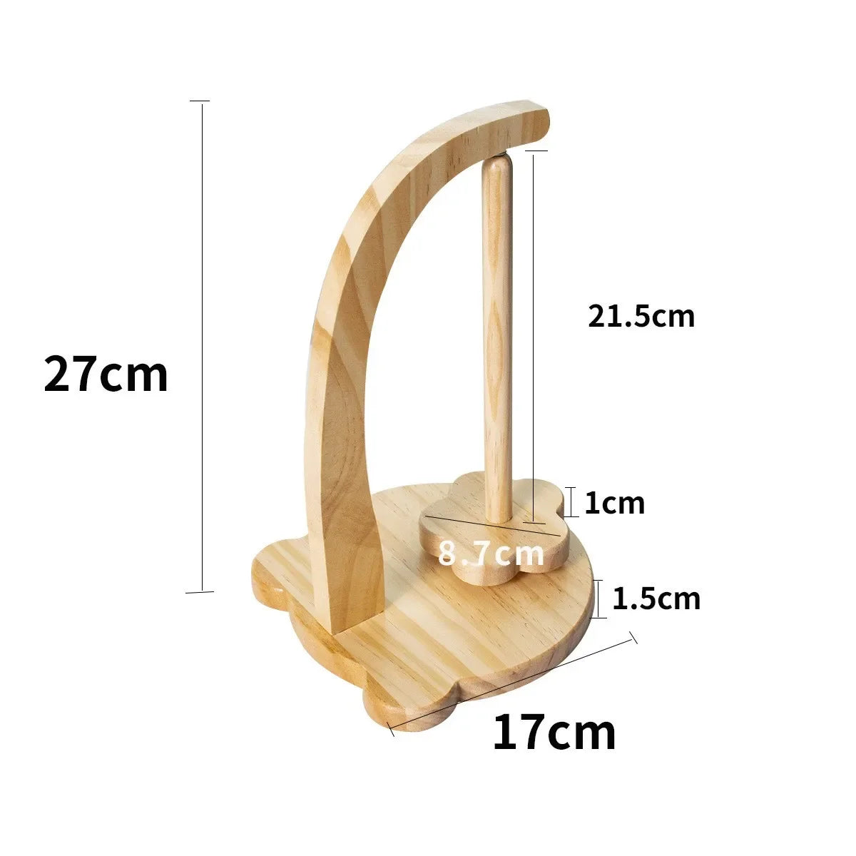 Tidy Your Threads: Elegant Wooden Yarn Spool Rack New life 88 Store