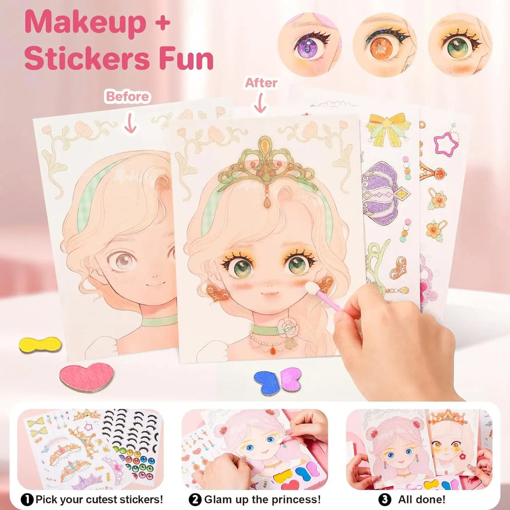 Sparkle & Dream: Princess 3-in-1 Dress-Up Set for Magical Makeovers MuHuan Home Store