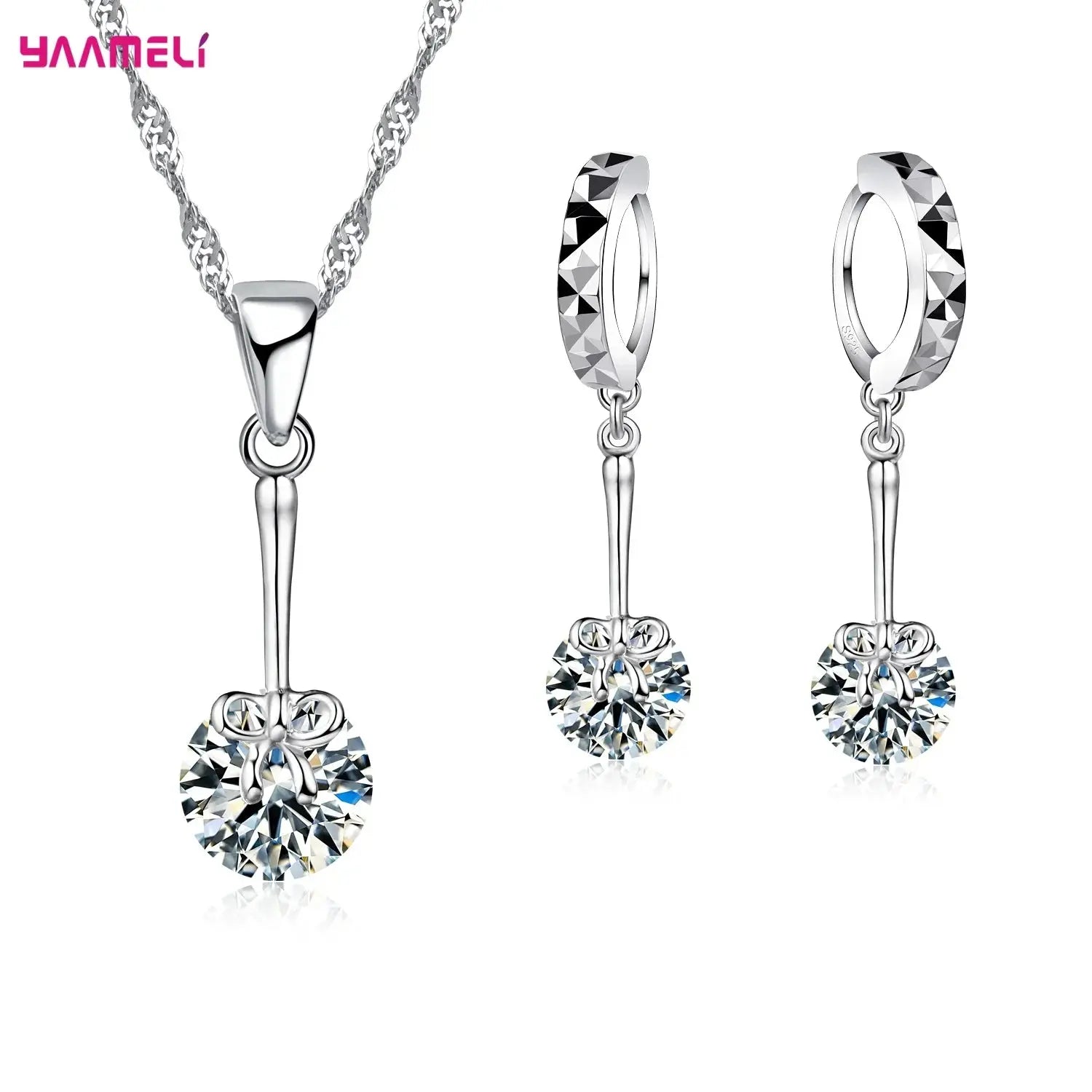 .925 Sterling Silver 1/4 Cttw Miracle Set Diamond Floral Cluster 18" Pendant Necklace for Women (I-J Color, I1-I2 Clarity)