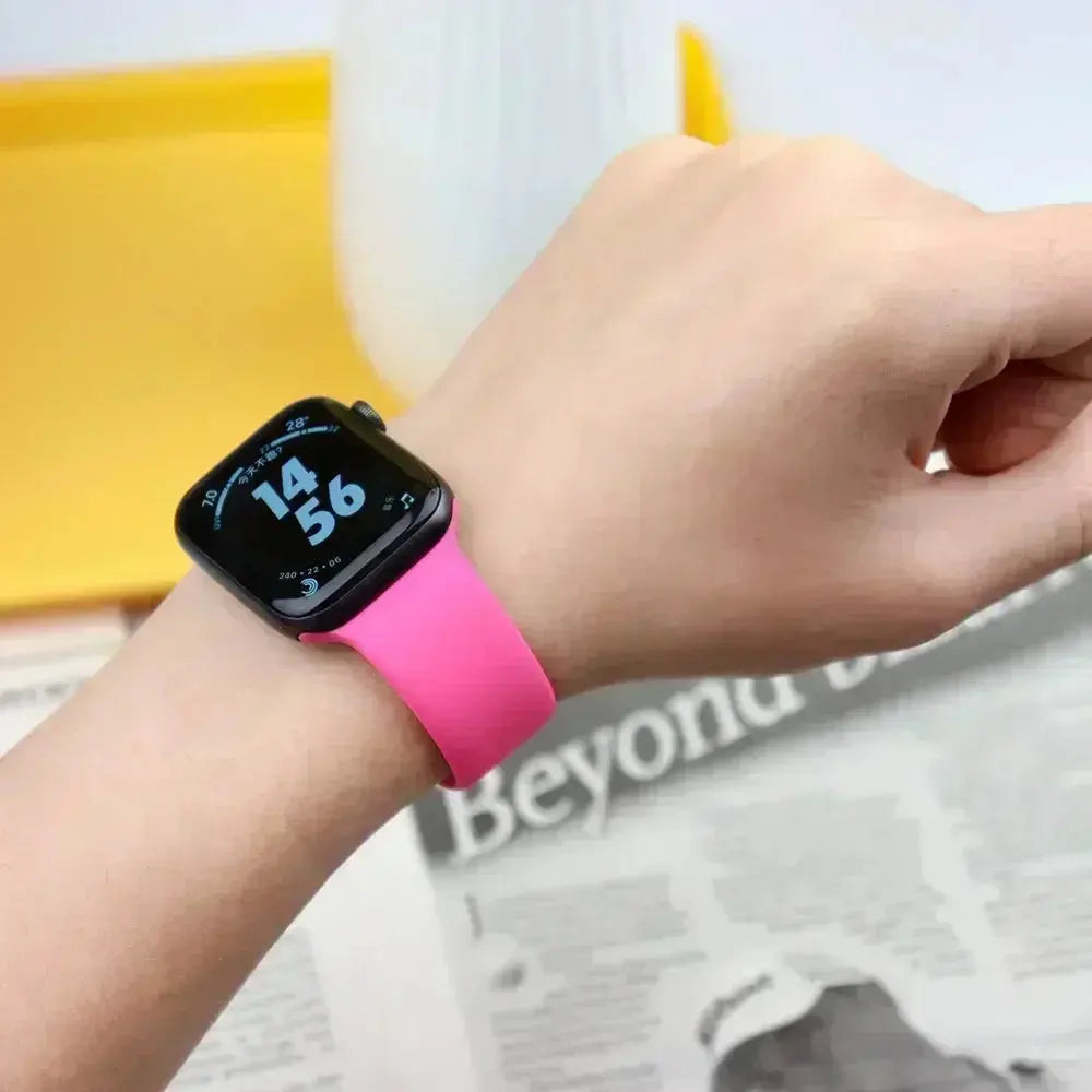 Silicone Strap For Apple Watch band 44mm 45mm 41mm 49mm 40mm 42mm 46mm