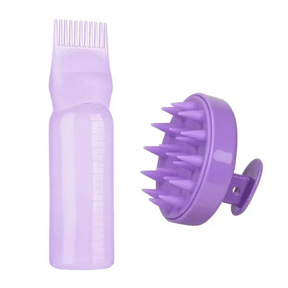 Silicone Shampoo Brush Head Scalp Massage Comb Hair Dye Tint Oil AliExpress