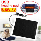 USB Heating Pad Folding Heated Sheet Car Seat Heating Cushion Seat