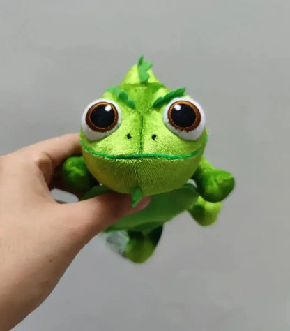 Stock Cartoon Chameleon Plush Toys Soft Stuffed Animals Plushie Toys Pascal Rapunzel Shoulder Decor Fun Toy Girl Kid Xmas Gifts Almond Toy Store