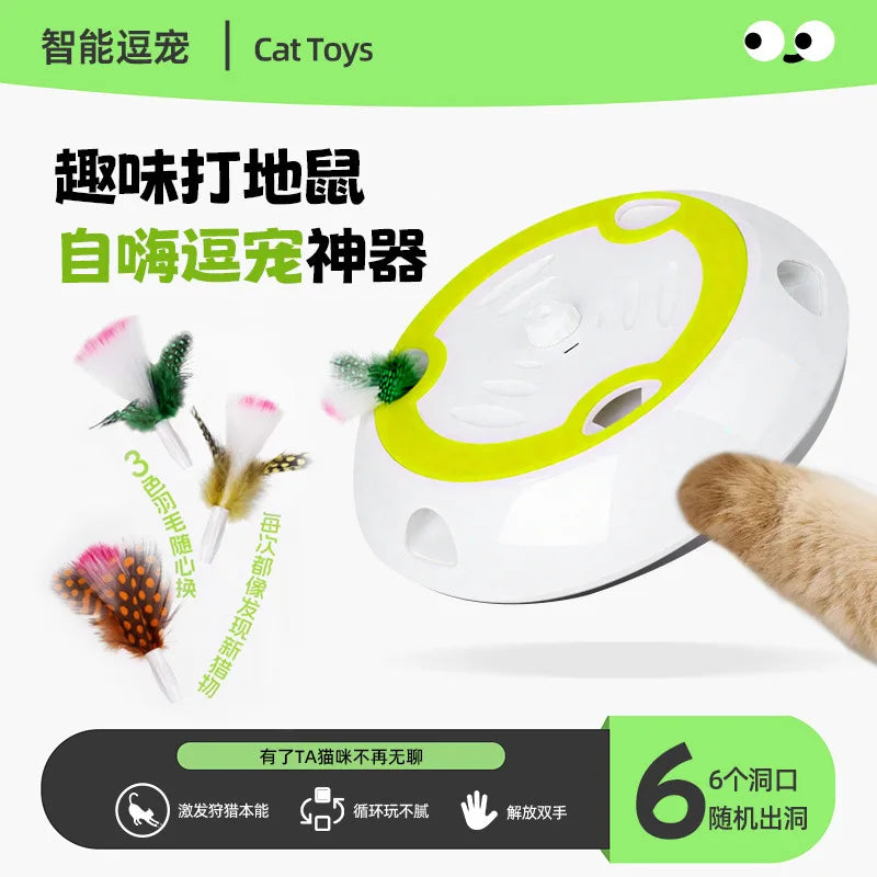 WhiskerWhirl™ – Automatic Cat Teaser & Stress Reliever