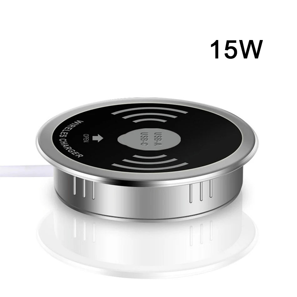 ClearDesk™ Wireless Charging Pad ✨📱 Minimal Look, Max Power