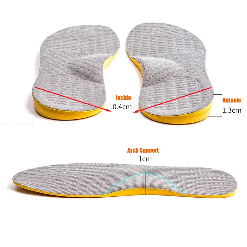 New Arch Support Flat Foot Orthopedic Insoles for Shoes Women Men Children X/O Type Legs Valgus Feet Correction Sports Shoe Pads