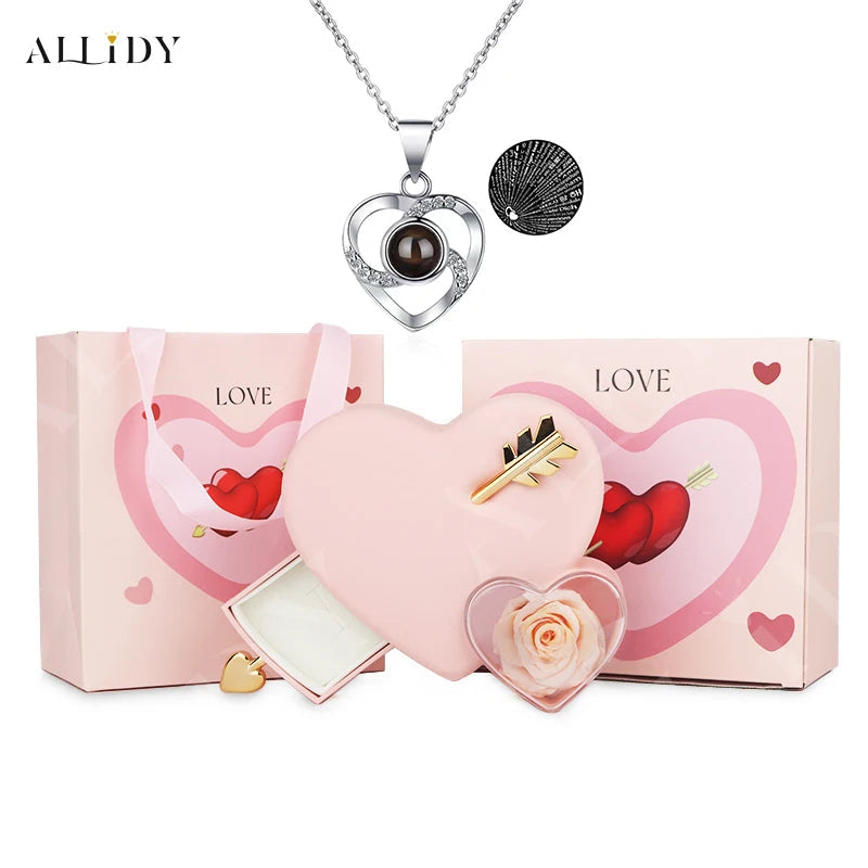 Romantic Heart-Piercing Rose Jewelry Box – A Timeless Valentine’s Keepsake Allidy Jewelry & Watches Store