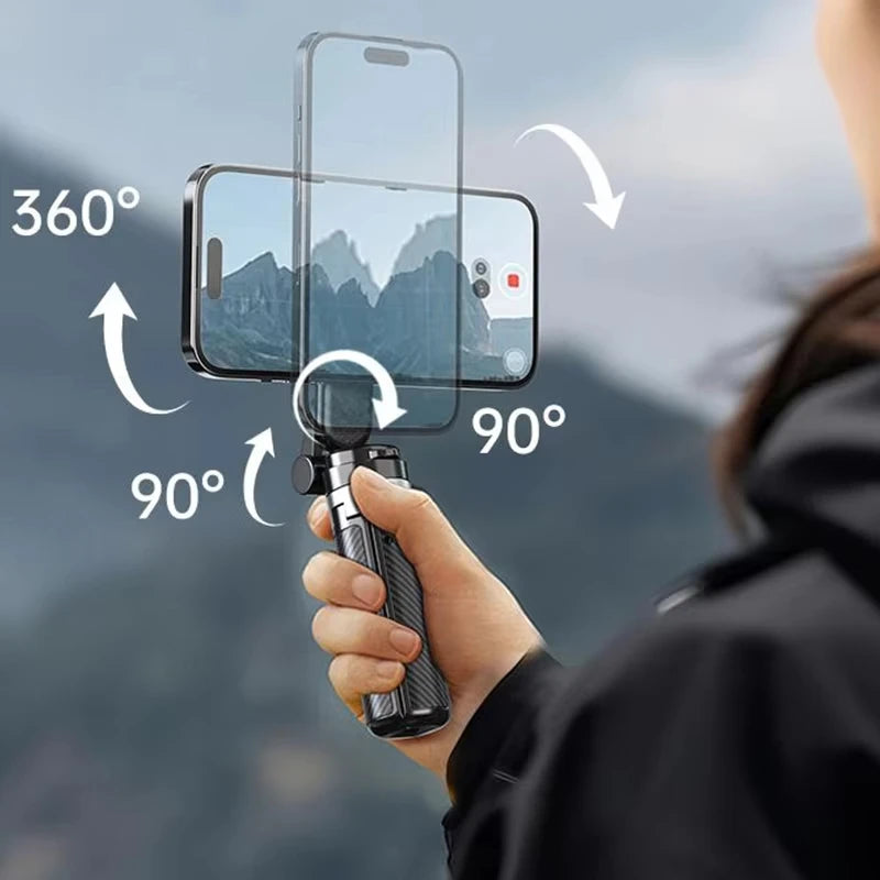 MagniSnap™ Palo para Selfies 4 en 1 – Gira, Captura, Brilla