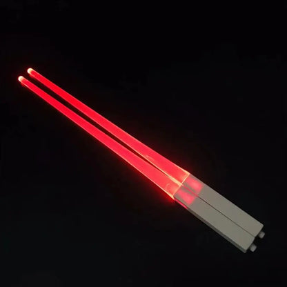 1 Pair LED Lightsaber Chopsticks Luminous Reusable Kitchen Light Up