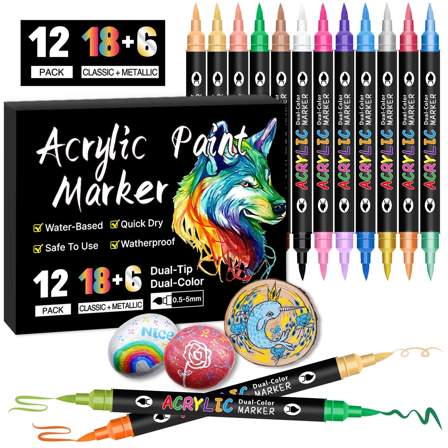 Artist’s Dream Pens – Fine & Broad Tips for Versatile Creations!