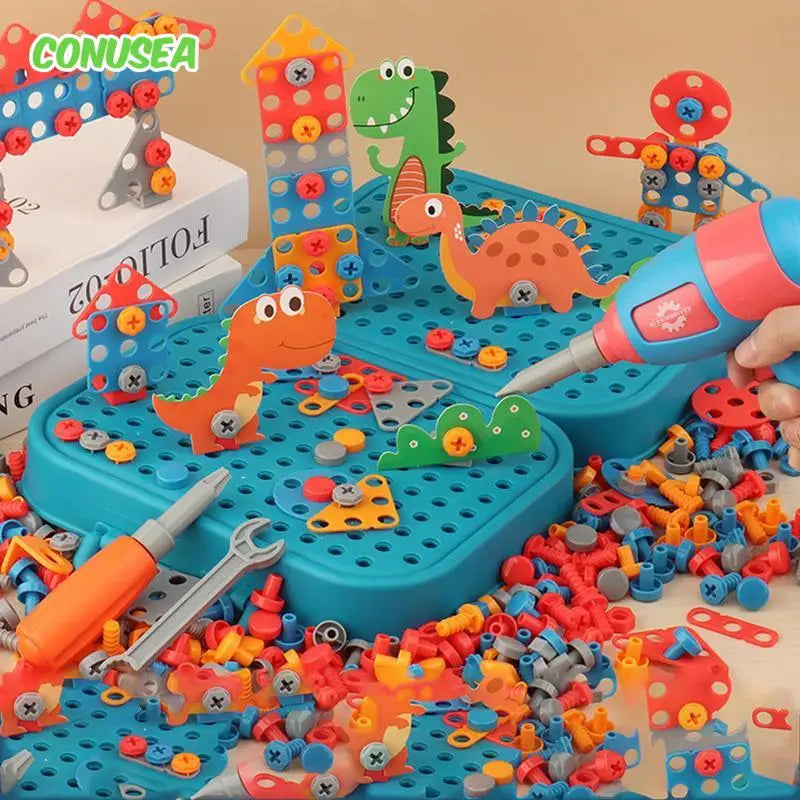 Power Play: Kid-Friendly Electric Drill Toy for Little Builders! Stone's Store
