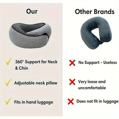 Wander Plus Memory Foam Travel Pillow - Hypoallergenic Portable Neck AliExpress