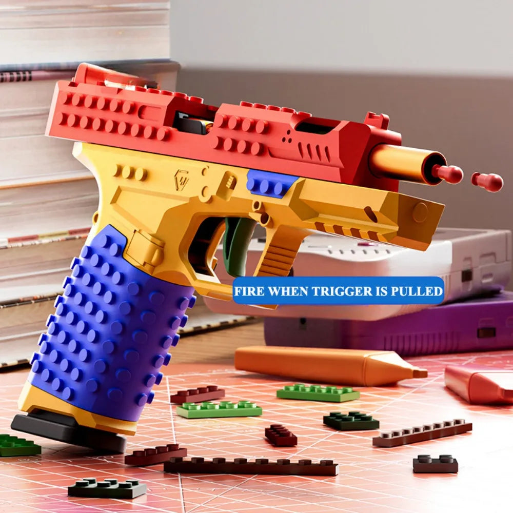 BrickBlaze™ Bláster de juguete DIY 🔥🧱 Crea tu potencia de fuego