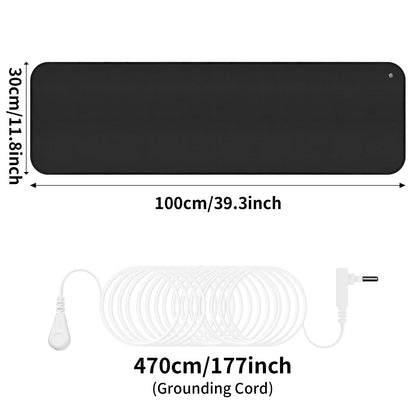 Grounding Mat for Sleep Energy Pain Relief Inflammation Balance Wellness Earth Connected Therapy for Grounding Conductive Rug