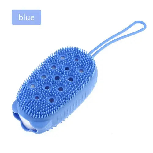 Silicone Body Scrubber Shower Exfoliating Scrub Sponge Bubble Bath