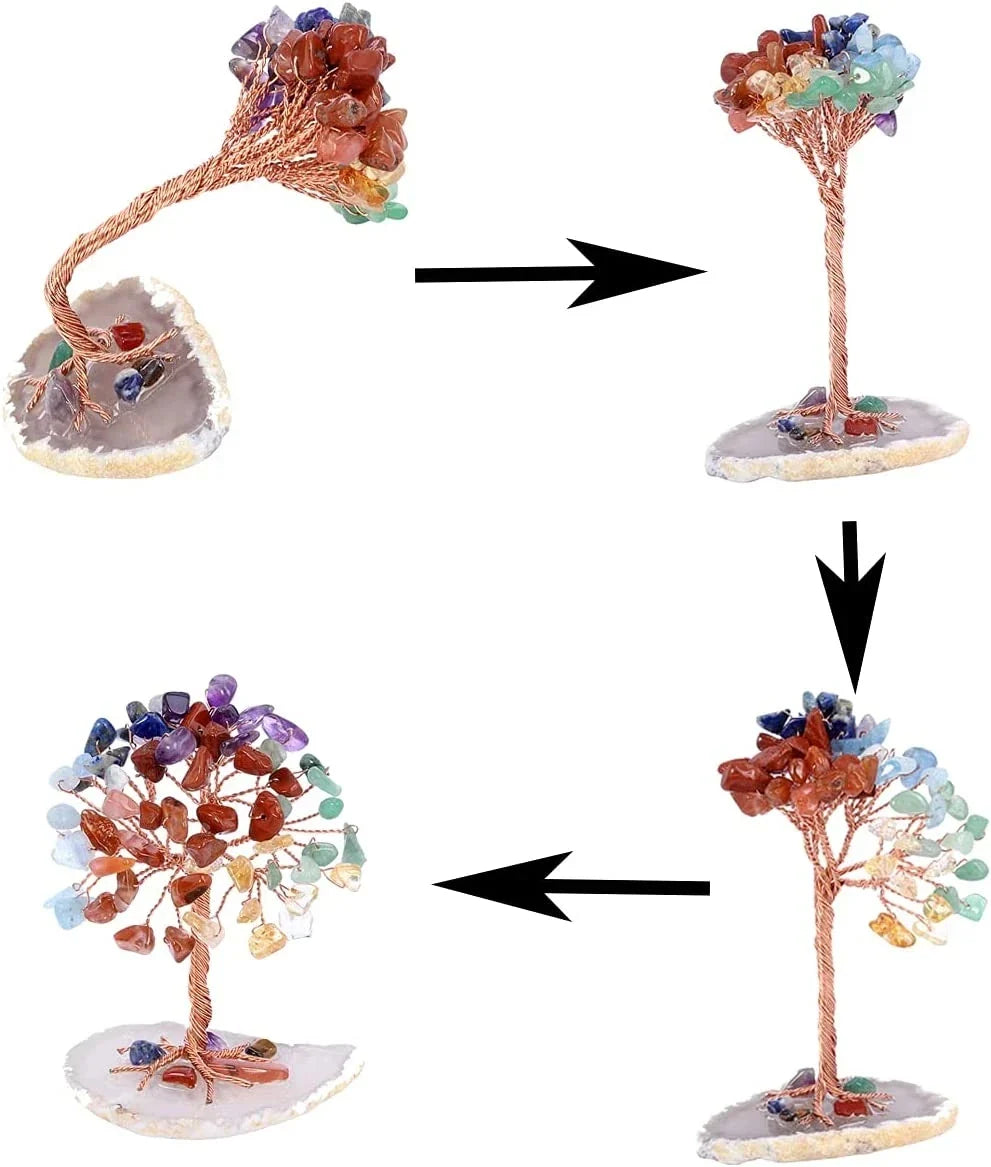 Royallure Crystal Money Tree – Amethyst Healing Gemstone Tree for Prosperity & Home Decor YunFeng Aeromodel Store